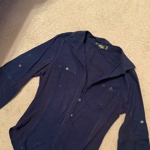 Don’t you Dare Button Up Stretch Side Shirt